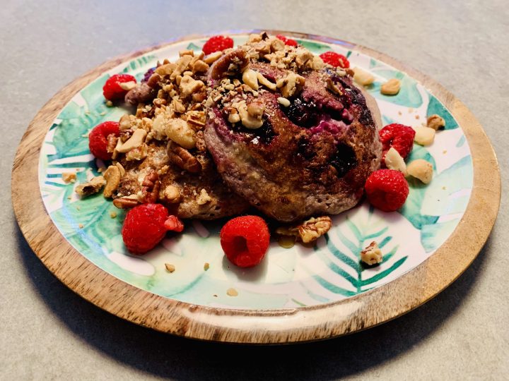 Blueberry Oatmeal Pancake Tips Makanan